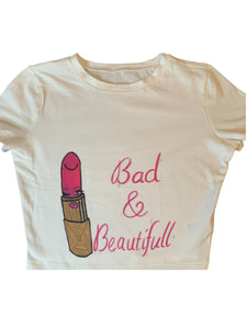 Bad & Beautifull Crop Top Boy Tee